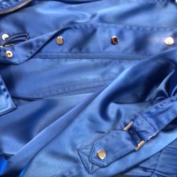 Gorgeous blue satin Cache jacket - Picture 4 of 4